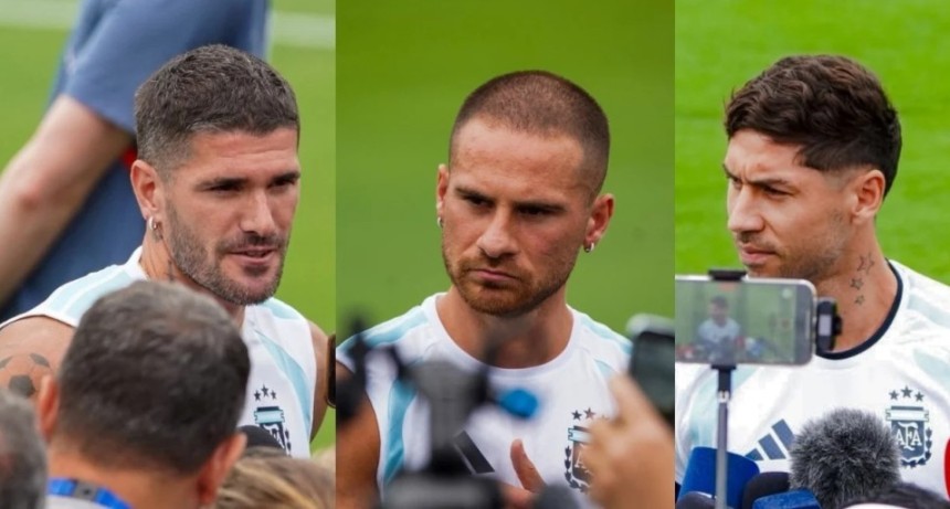 De Paul, Mac Allister y Montiel hablaron de Inglaterra: 
