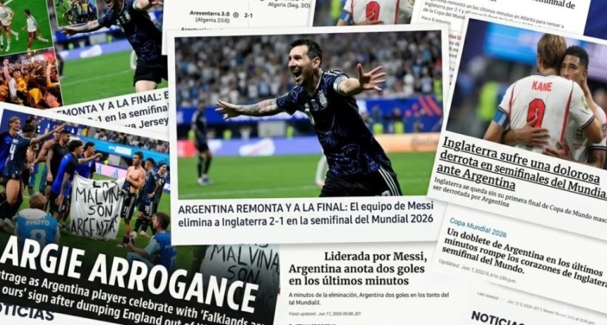 De la &eacute;pica de Messi a la furia brit&aacute;nica por las Malvinas: as&iacute; reflej&oacute; el mundo la clasificaci&oacute;n de Argentina a la final
