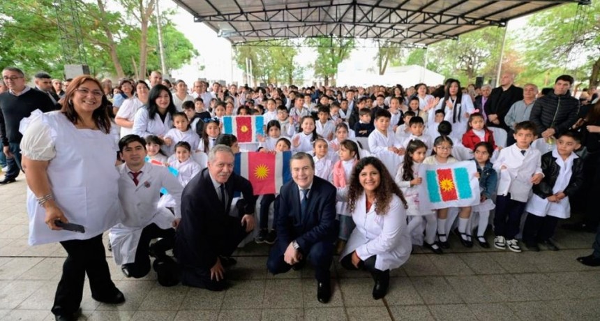 Zamora inauguró obras en Pozo Hondo y destacó la fuerte inversión en educación del Gobierno Provincial