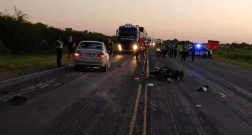 Tragedia en Ruta 11: un motociclista de 76 años falleció tras un choque al sur de Vera