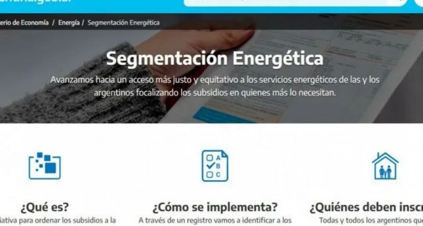 Desde la EPE recuerdan que aún se pueden inscribir en el Registro de Acceso a los Subsidios a la Energía