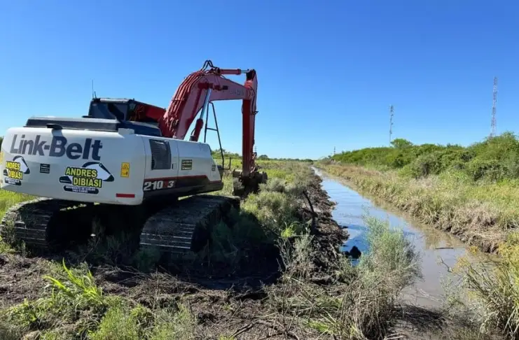Tras 40 años de reclamos, comenzó la obra hídrica bajo la Ruta 11 en Vera