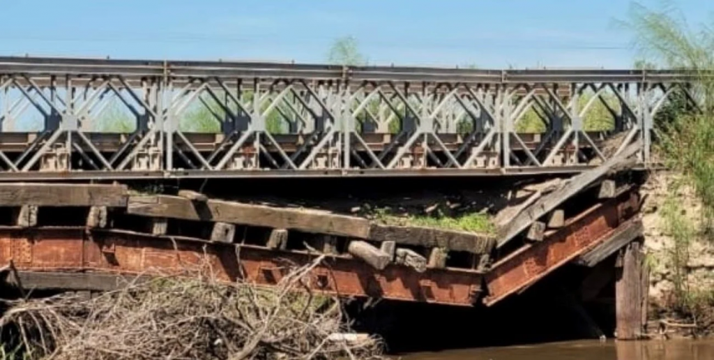 La Pelada: el puente sobre la Ruta 69-S a punto de colapsar