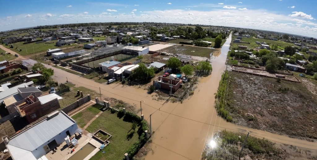 Video increíble: así avanzó la inundación de Bahía Blanca