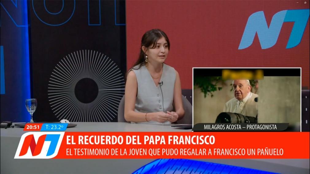 Una joven santiagueña frente al Papa: el día en que Milagros Acosta fue escuchada en el Vaticano