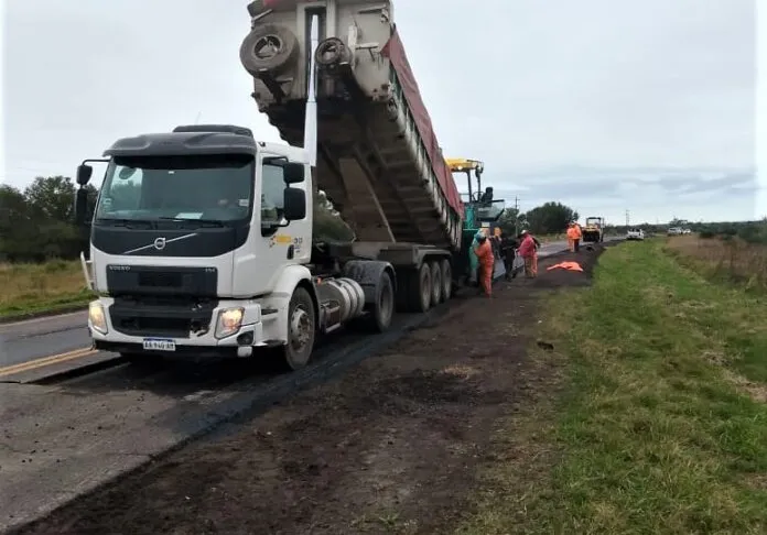 Vialidad Nacional trabaja en la Ruta 11 a la altura de Vera
