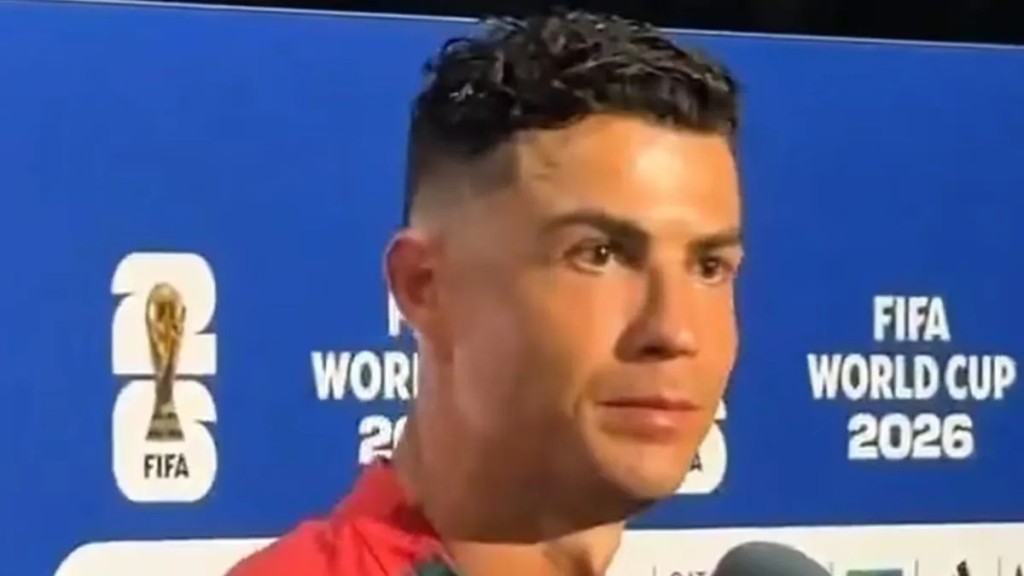 La terrible reacci&oacute;n de Cristiano Ronaldo cuando nombraron a Lionel Messi en una entrevista