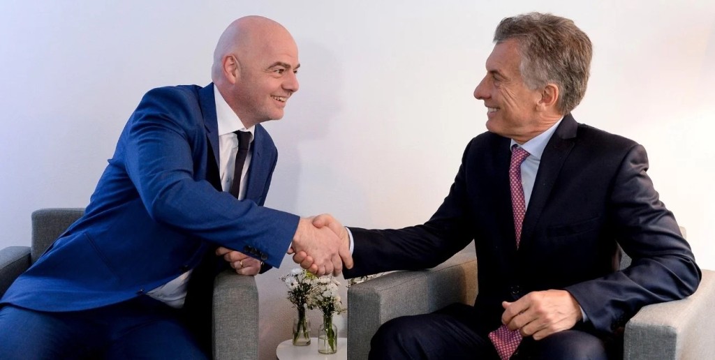 Mauricio Macri anunci&oacute; una donaci&oacute;n de un mill&oacute;n de d&oacute;lares de la Fundaci&oacute;n FIFA para Venezuela