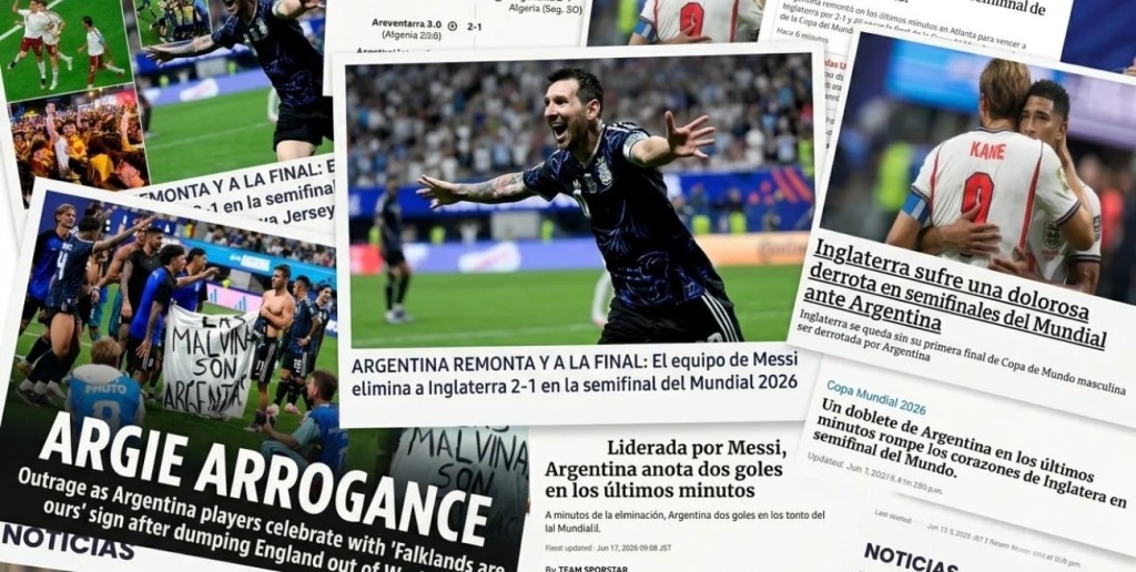 De la &eacute;pica de Messi a la furia brit&aacute;nica por las Malvinas: as&iacute; reflej&oacute; el mundo la clasificaci&oacute;n de Argentina a la final