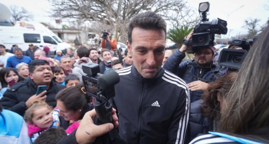 Lionel Scaloni a AIRE, en su llegada a Pujato: 