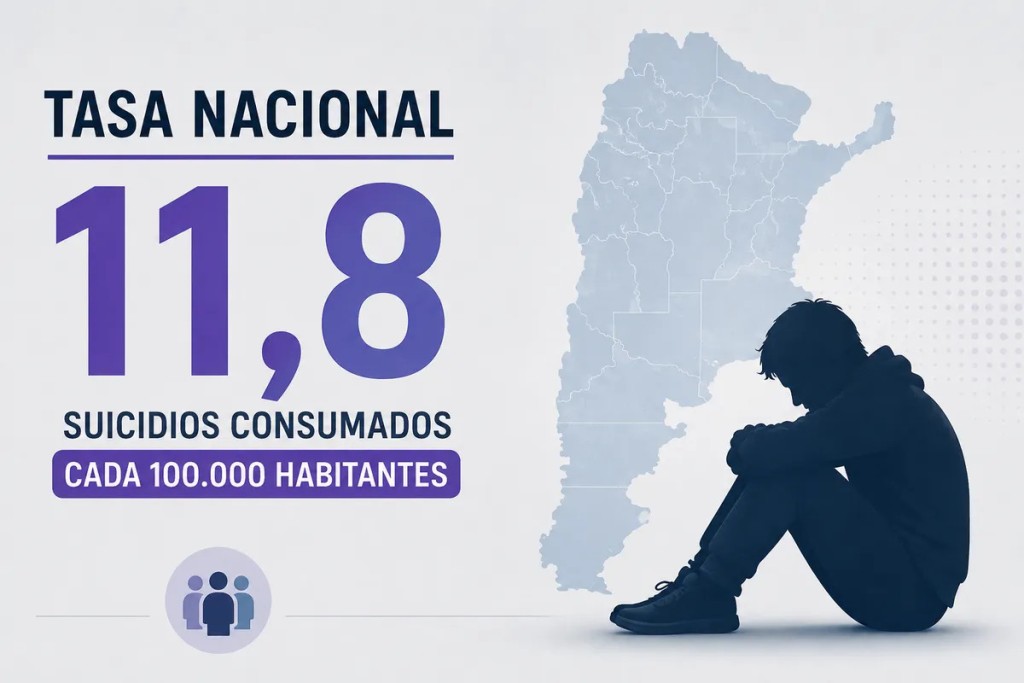 La tasa de suicidios triplica a la de homicidios y es un 50% m&aacute;s alta que la de 2020
