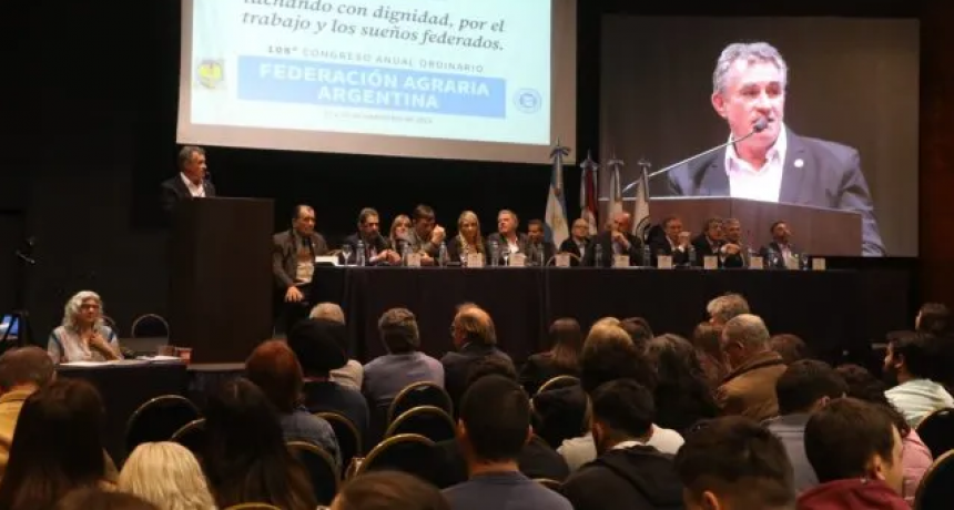 El Congreso de la Federación Agraria se suspendió por una interna entre productores