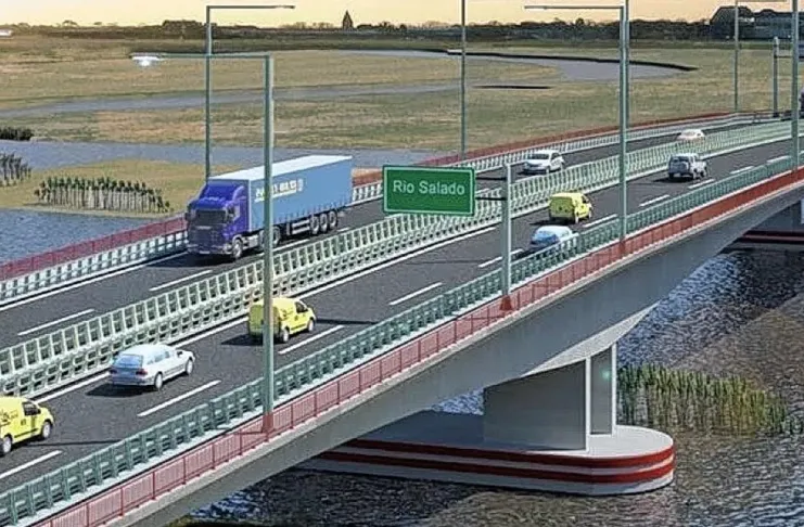 Avanza la construcción del nuevo Puente Carretero entre Santa Fe y Santo Tomé