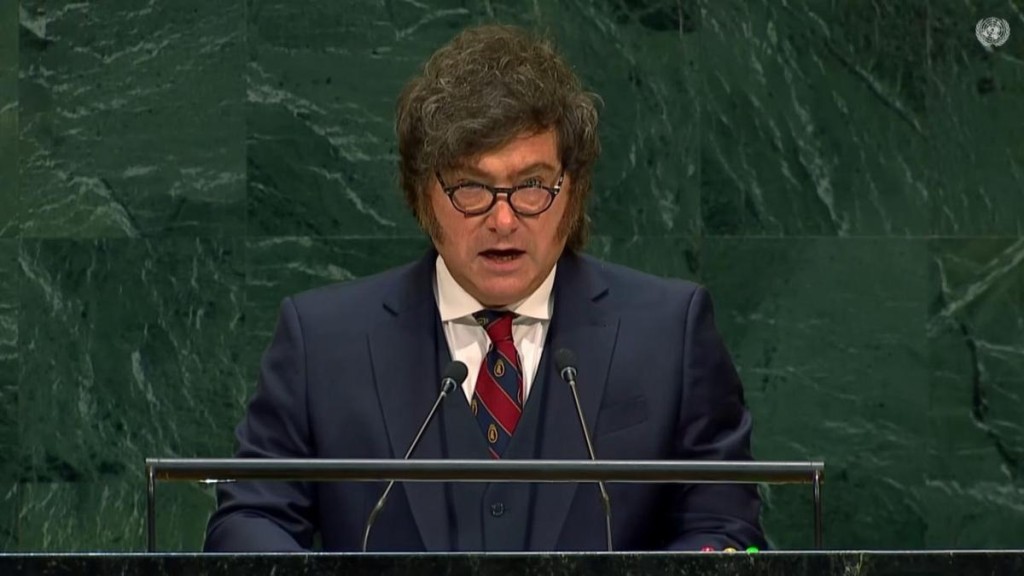 Milei fulmin&oacute; a la ONU: "Es una organizaci&oacute;n in&uacute;til, que mir&oacute; para otro lado con la causa Malvinas"