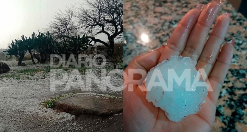 Lluvia, viento y granizo: un fuerte cambio de tiempo sorprendi&oacute; al interior santiague&ntilde;o