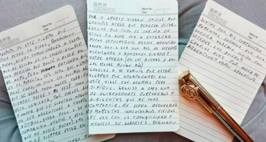Los detalles de la despedida de Messi: la carta escrita a mano, el video y una llamativa lapicera de Harry Potter