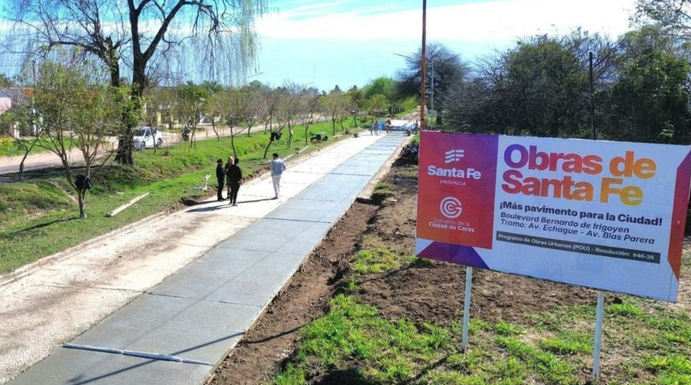 Ceres suma nuevas obras: pavimentar&aacute;n 16 cuadras y renovar&aacute;n la Plaza Independencia