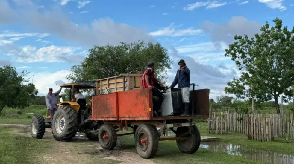 Fen&oacute;meno El Ni&ntilde;o en Santa Fe: la creciente ya afecta a 17 familias en Las Toscas