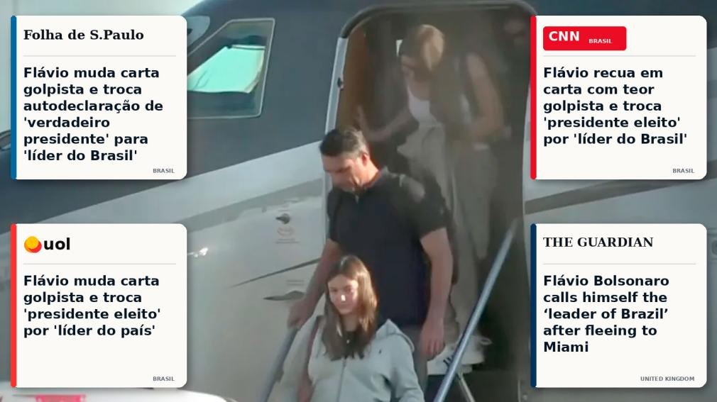 As&iacute; reflejaron los medios del mundo la autoproclamaci&oacute;n de Fl&aacute;vio Bolsonaro como presidente electo