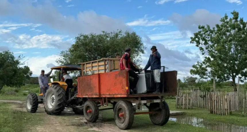 Fen&oacute;meno El Ni&ntilde;o en Santa Fe: la creciente ya afecta a 17 familias en Las Toscas