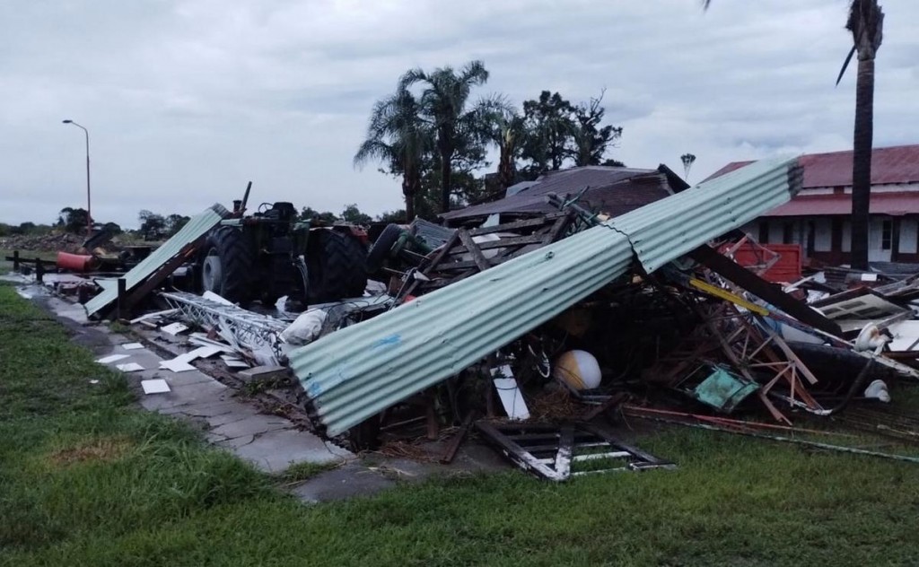 Temporal en Santa Fe: un violento tornado sacudió a un pueblo de 300 personas