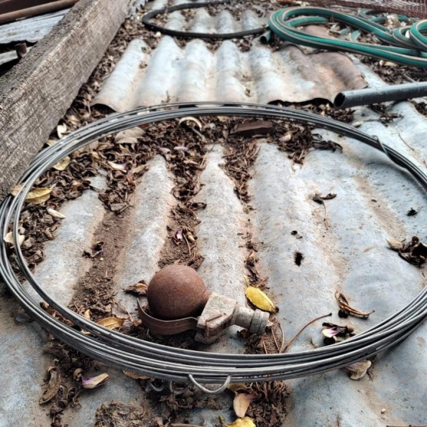 Rafaela: encontraron una granada activa en un patio