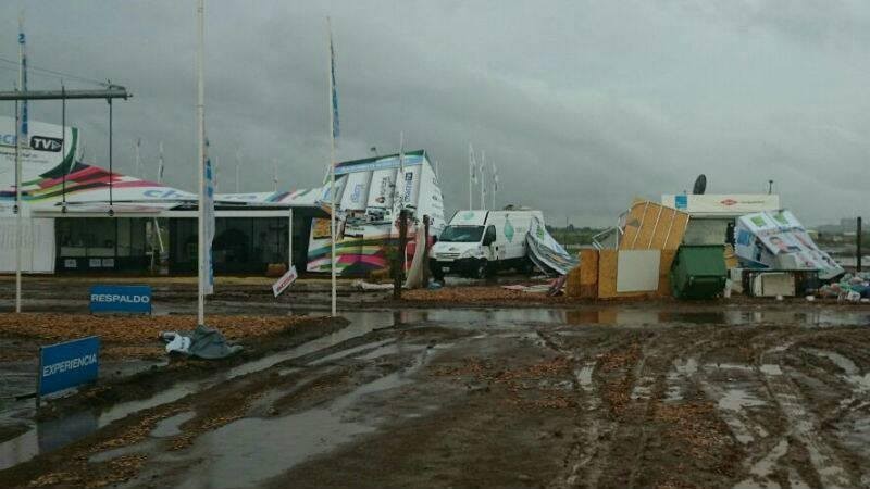La jornada de hoy se suspendio por la adversidad climatica