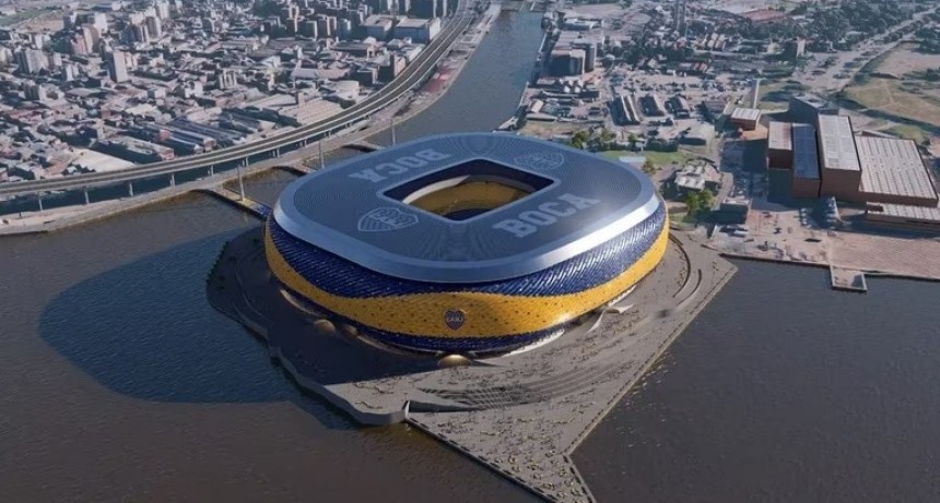 As&iacute; ser&iacute;a la Nueva Bombonera en la Isla Demarchi con capacidad para m&aacute;s de 100 mil personas