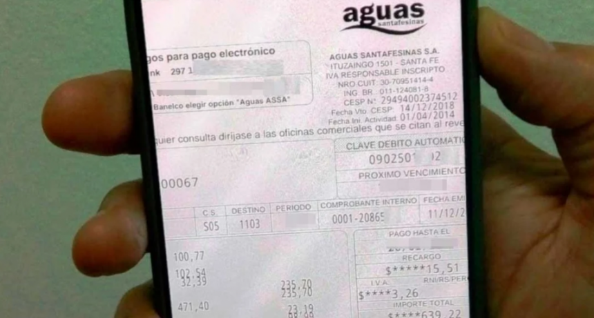 El gobierno provincial autorizó un incremento del 30% en las tarifas de Aguas Santafesinas
