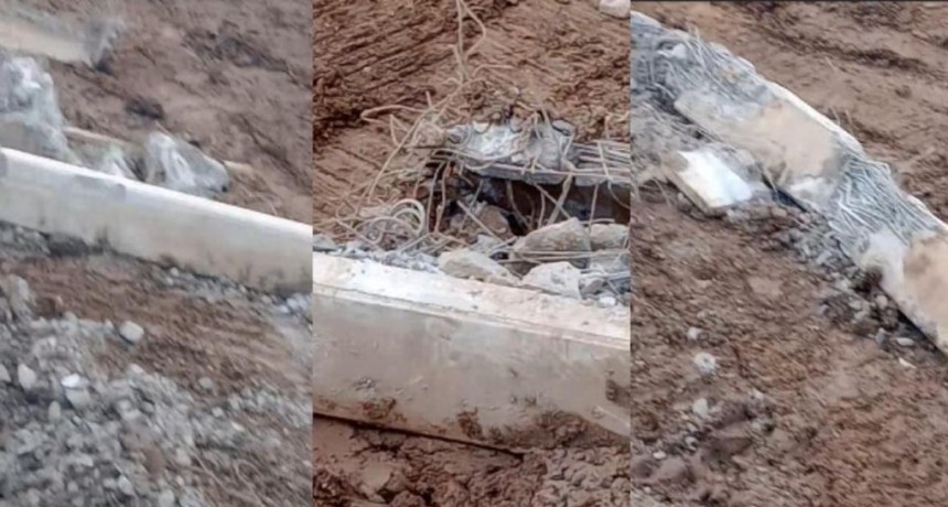 Se desplom&oacute; una viga del nuevo puente carretero en Santa Fe: no hubo heridos