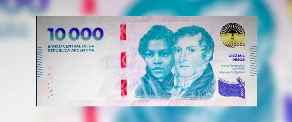 El billete de $ 10.000 entra en circulación en Argentina: cuáles son sus características