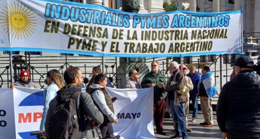 La industria pyme marcha contra la Ley Bases y el RIGI: 