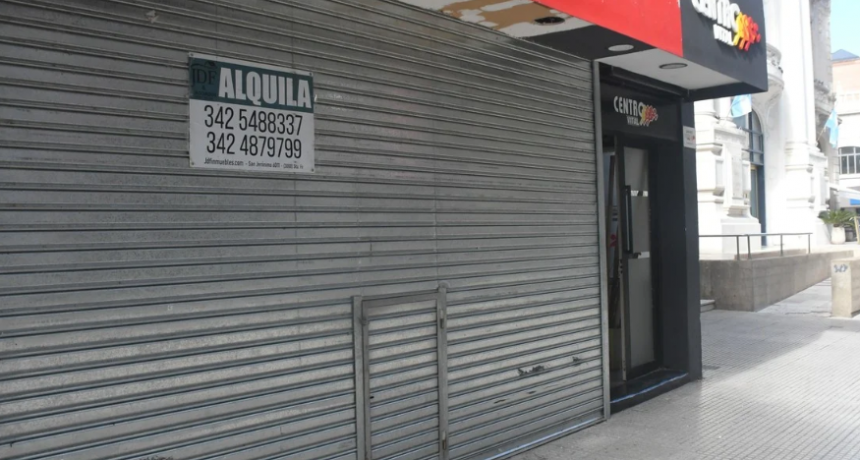 En la ciudad de Santa Fe son 1.338 los locales comerciales vacíos en medio de la crisis