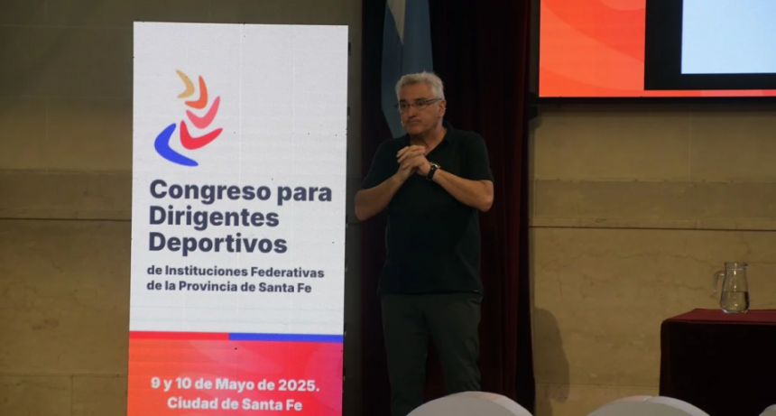 Julio Lamas fue el broche de oro del Congreso de Dirigentes Deportivos en Santa Fe