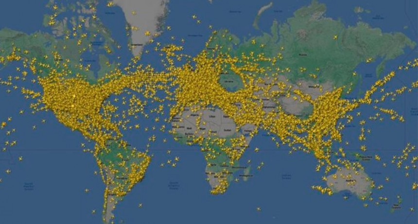 Cifra récord: registraron 22.000 aviones volando simultáneamente