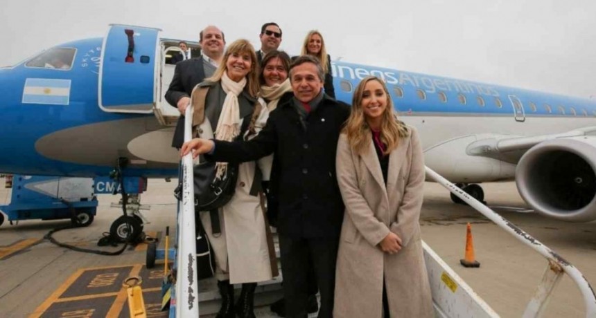 Aerolíneas realizó el vuelo inaugural de la ruta Reconquista – Buenos Aires