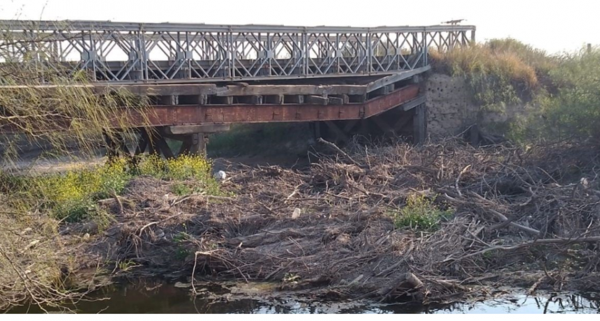 Un puente bailey cumplió 20 años en Santa Fe y preocupa su deterioro