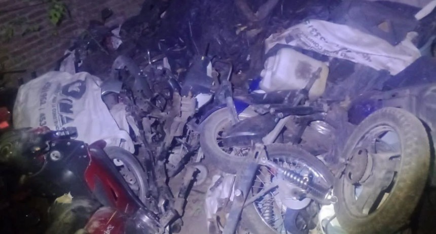 Hallan motos robadas y motores en un desarmadero del norte de la ciudad de Santa Fe