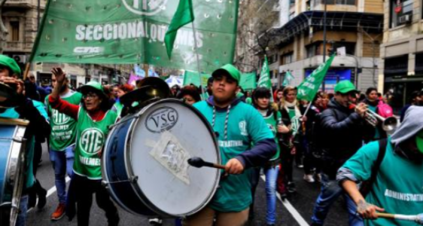ATE confirmó un paro y movilización al Congreso para el día de la votación de la Ley Bases