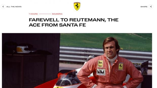 Ferrari despidió a Reutemann: 