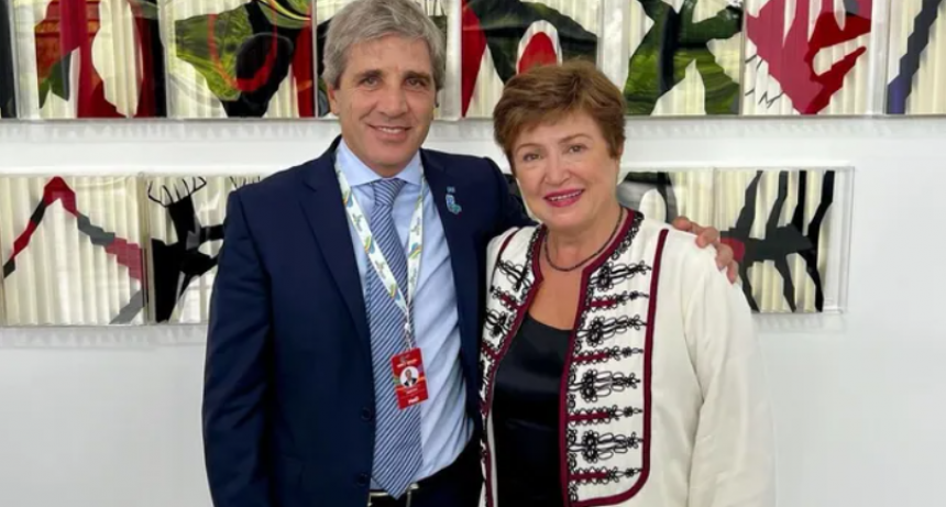 En Brasil, Luis Caputo se reunirá con la titular del FMI, Kristalina Georgieva