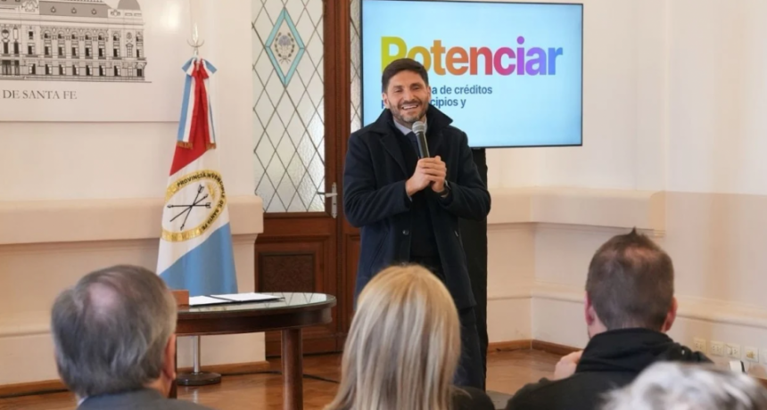 Pullaro presentó “Potenciar”, un programa de créditos para municipios y comunas de Santa Fe