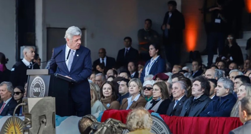 El presidente de la Sociedad Rural reclam&oacute; el fin definitivo de las retenciones y destac&oacute; el aporte del campo