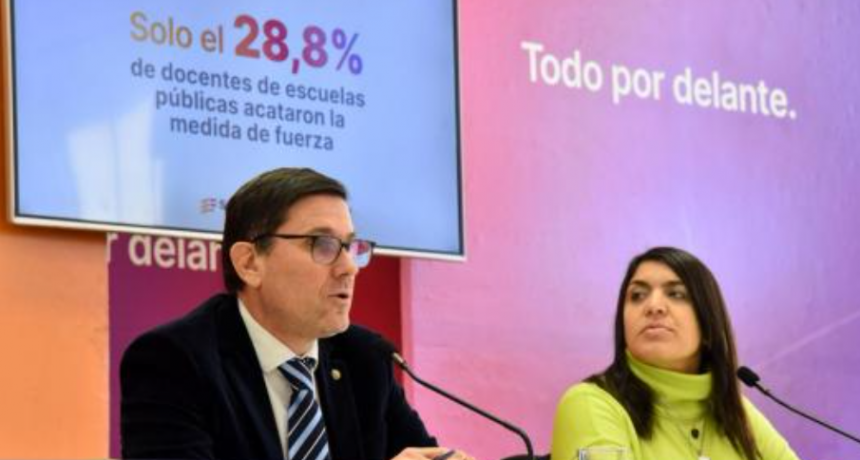 Goity: “Más de 40.000 docentes concurrieron a las escuelas, lo que demuestra que la herramienta del paro se agotó”
