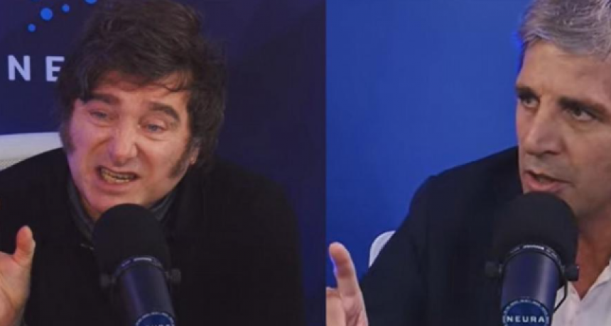 Milei y Caputo se mostraron juntos: culparon al kirchnerismo por suba del dólar