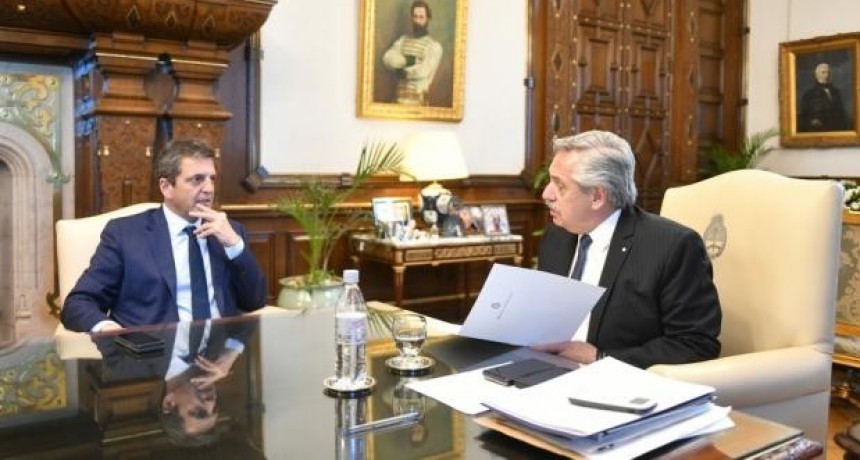 El presidente y Sergio Massa analizaron los detalles de la gira del ministro por EEUU