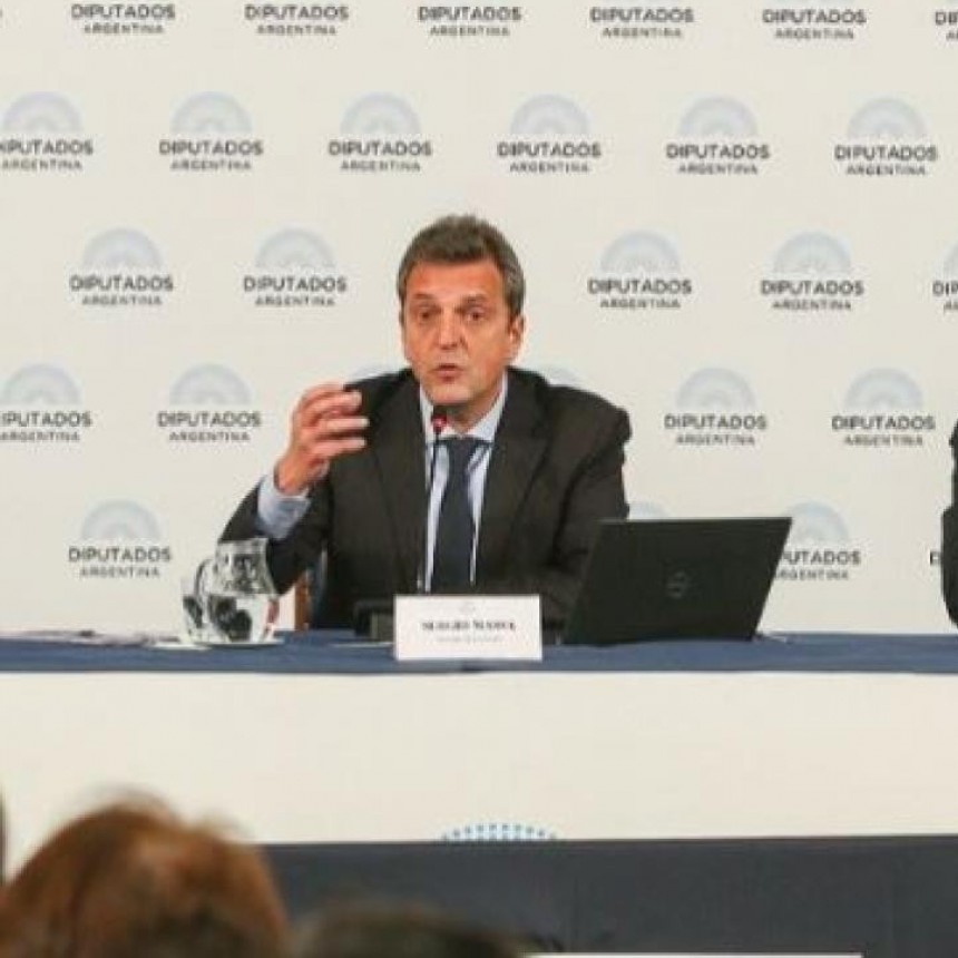 Sergio Massa defendi&oacute; el proyecto de Presupuesto en Diputados: "Es prudente y realista"