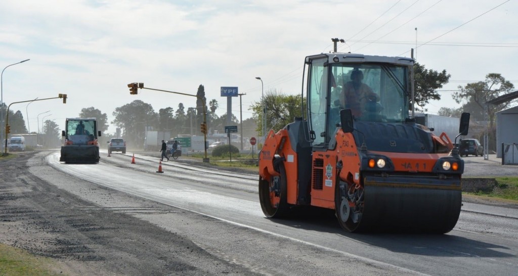 Ruta 11: Vialidad Nacional realiza obras de mejora en la trama urbana de San Justo