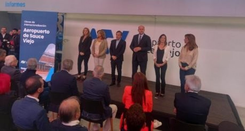 Se inauguraron las obras edilicias para la internacionalización del Aeropuerto de Sauce Viejo: 