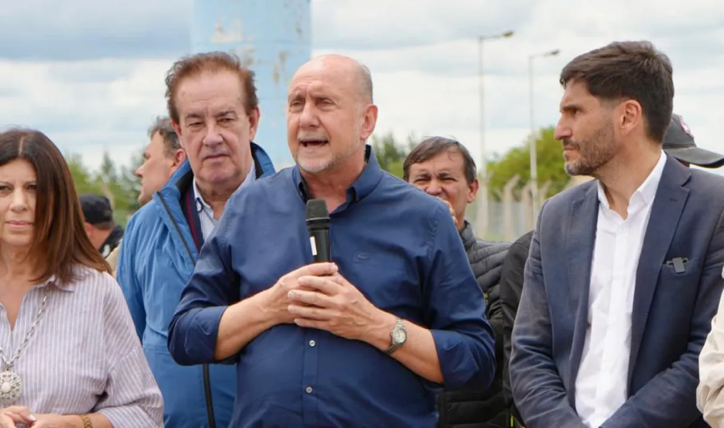 Omar Perotti en la inauguración de la ruta provincial 3: 